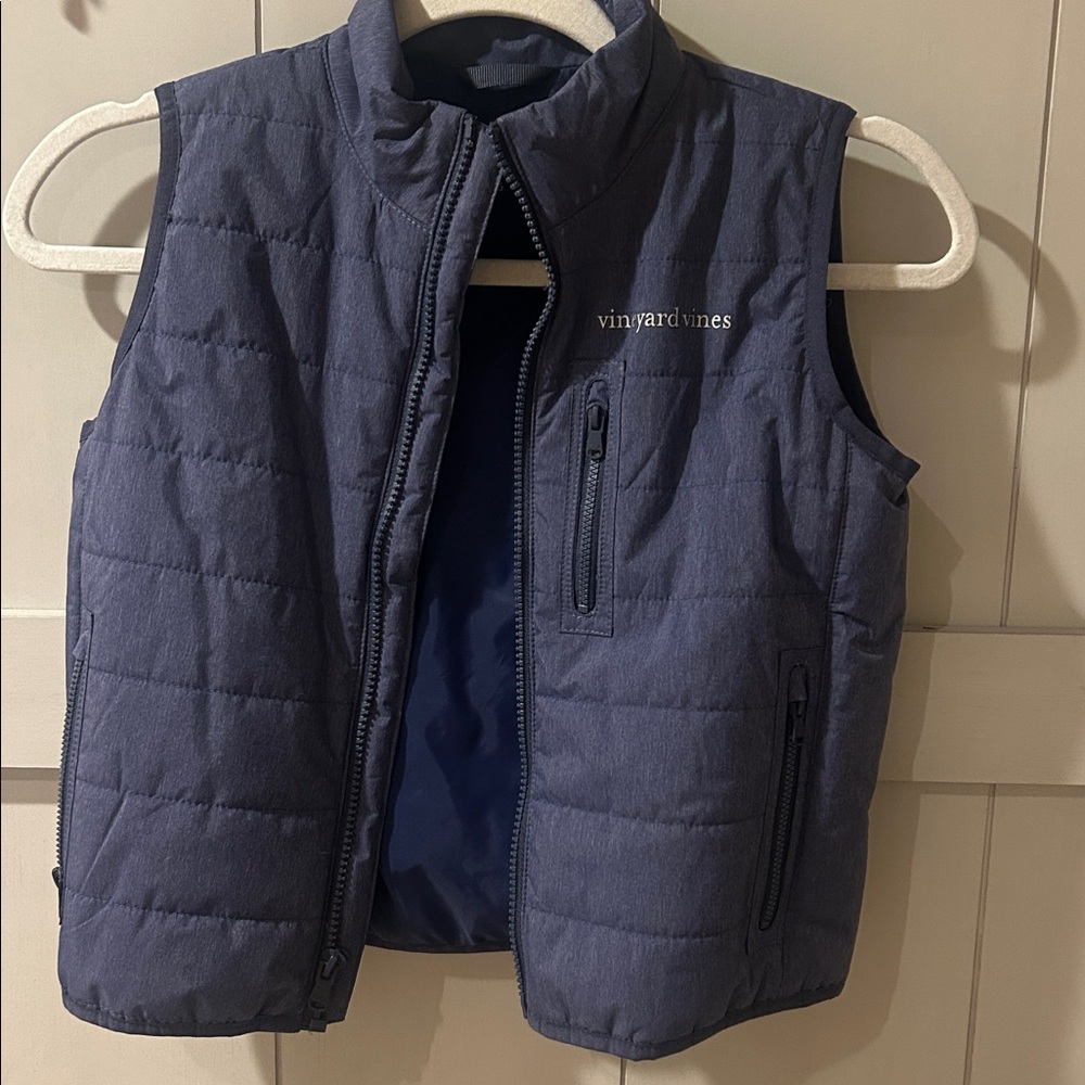 Vineyard Vines Navy Quilted Vest
